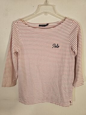 Polo Ralph Lauren Striped Crew Neck Long Sleeve Shirt